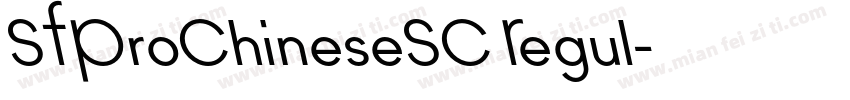 SFProChineseSC Regul字体转换